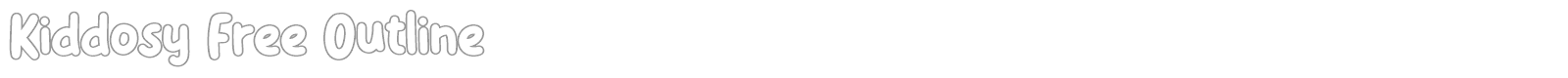 Kiddosy font preview